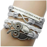 Jovana New Hot Cute Fashion Retro PU Leather Alloy Bracelet Wristlet Bangle Wrist Band Hand Chain - Free + Shipping