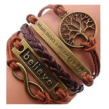 Jovana New Hot Cute Fashion Retro PU Leather Alloy Bracelet Wristlet Bangle Wrist Band Hand Chain - Free + Shipping