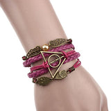 Jovana New Hot Cute Fashion Retro PU Leather Alloy Bracelet Wristlet Bangle Wrist Band Hand Chain