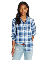 Dickies Women's Long-Sleeve Plaid Flannel Shirt