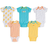 Gerber Baby Boys' 5 Pack Variety Bodysuits
