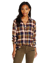 Dickies Women's Long-Sleeve Plaid Flannel Shirt
