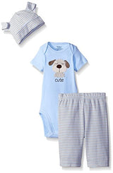 Gerber Baby Boys' 3 Piece Bodysuit, Cap, and Pant Set