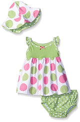Gerber Girls' Baby 3 Piece Dress Set
