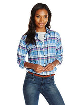 Dickies Women's Long-Sleeve Plaid Flannel Shirt