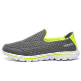2017 Summer Shoes Fashion breathable Mesh Slip On Super Light Casual  for men flats Water Beach Shoes soft  and leisure loafers