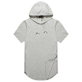 OLRIK Men's Hipster Hip Hop Hoodie Side Zipper Tshirt