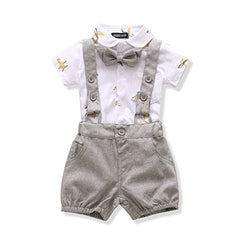 Ferenyi US Baby Boys Bowtie Gentleman Romper Jumpsuit Overalls Rompers - Free + Shipping