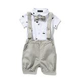 Ferenyi US Baby Boys Bowtie Gentleman Romper Jumpsuit Overalls Rompers