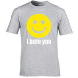 Fresh Tees I Hate You Smiley Face Emoji shirt Funny tshirts Humor tshirts