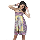 DaySeventh 1pc Women Wrapped Chest Waist Dress Bohemian Casual