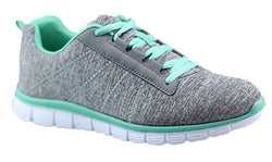 Womens Athletic Knit Mesh Running Sneaker Light Weight Go Easy Walking Casual Athletic Comfort Shoes