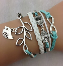 Jovana New Hot Cute Fashion Retro PU Leather Alloy Bracelet Wristlet Bangle Wrist Band Hand Chain - Free + Shipping