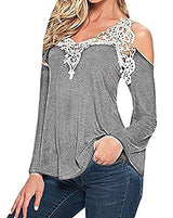 Baifern Women's Halter Off-shoulder Backless Gradient Blouses