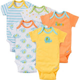 Gerber Baby Boys' 5 Pack Variety Bodysuits