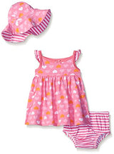 Gerber Girls' Baby 3 Piece Dress Set