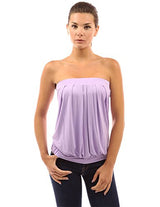 PattyBoutik Women's Pleated Tube Top