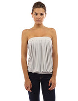 PattyBoutik Women's Pleated Tube Top