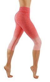 CodeFit Yoga Power Flex Dry-Fit Pants Workout Printed Leggings Ombte Print