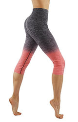 CodeFit Yoga Power Flex Dry-Fit Pants Workout Printed Leggings Ombte Print