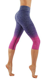 CodeFit Yoga Power Flex Dry-Fit Pants Workout Printed Leggings Ombte Print