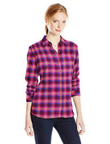 Dickies Women's Long-Sleeve Plaid Flannel Shirt