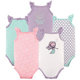 Hudson Baby 5 Pack Sleeveless Bodysuits, Little Surfer, 0-3 Months