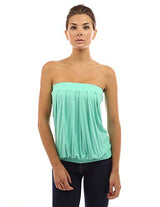 PattyBoutik Women's Pleated Tube Top