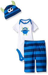 Gerber Baby Boys' 3 Piece Bodysuit, Cap, and Pant Set
