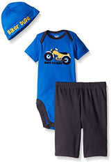 Gerber Baby Boys' 3 Piece Bodysuit, Cap, and Pant Set