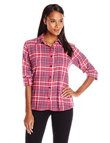 Dickies Women's Long-Sleeve Plaid Flannel Shirt