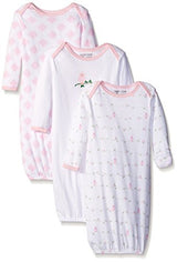 Luvable Friends Unisex 3 Pack Cotton Gown