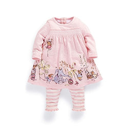 Ferenyi Baby Girls Clothes Suit Cartoon Girl Long-sleeved Dress With Pants Sets