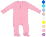 Baby Bodysuit Footie Organic Cotton - Sleep n Play with Gloved Sleeve