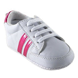 Luvable Friends Basic Stripe Casual Sneaker (Infant) - Free + Shipping