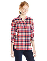 Dickies Women's Long-Sleeve Plaid Flannel Shirt