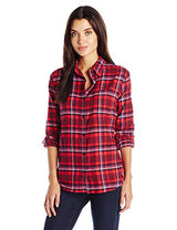 Dickies Women's Long-Sleeve Plaid Flannel Shirt