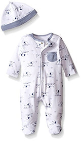 Little Me Boys' Footie and Hat