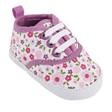 Luvable Friends Girl's Print Canvas Sneaker Casual Sneaker - Free + Shipping