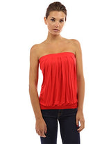PattyBoutik Women's Pleated Tube Top