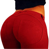 PHOTNO Women Low Waist pants Push Up Leggings Jeggings Gothic Leggings