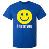 Fresh Tees I Hate You Smiley Face Emoji shirt Funny tshirts Humor tshirts