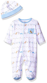 Little Me Boys' Footie and Hat