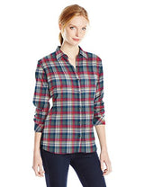 Dickies Women's Long-Sleeve Plaid Flannel Shirt