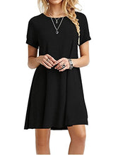 MOLERANI Women's Casual Plain Simple T-shirt Loose Dress