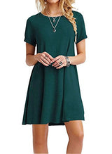 MOLERANI Women's Casual Plain Simple T-shirt Loose Dress