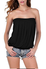 ANGVNS Women's Sexy Pleated Club wear Party Top Blouse for Party,Cocktail ,Causal