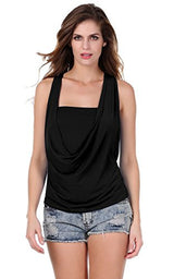 ANGVNS Women's Sexy Pleated Club wear Party Top Blouse for Party,Cocktail ,Causal
