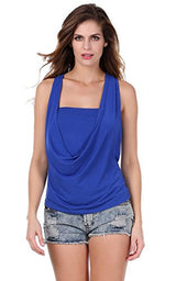ANGVNS Women's Sexy Pleated Club wear Party Top Blouse for Party,Cocktail ,Causal
