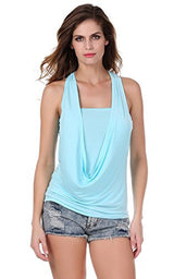 ANGVNS Women's Sexy Pleated Club wear Party Top Blouse for Party,Cocktail ,Causal